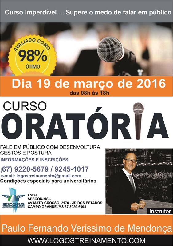 Read more about the article CURSO DE ORATÓRIA – ATUALIZADO