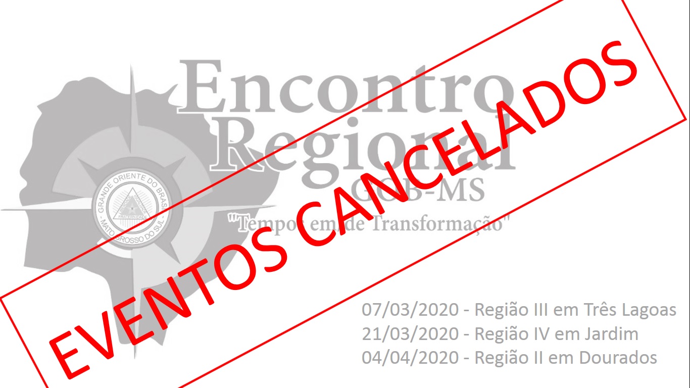 You are currently viewing CANCELADOS OS ENCONTROS REGIONAIS