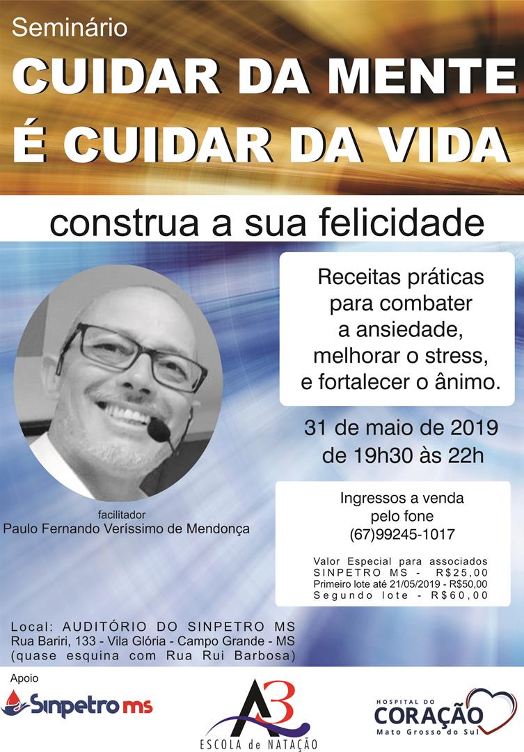 Read more about the article Seminário – Cuidar da Mente é Cuidar da Vida.
