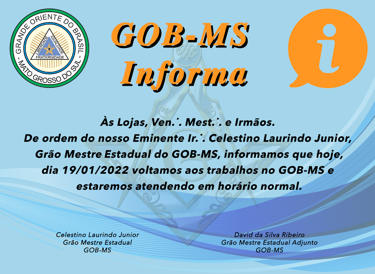 Read more about the article Retorno do Expediente no GOB-MS