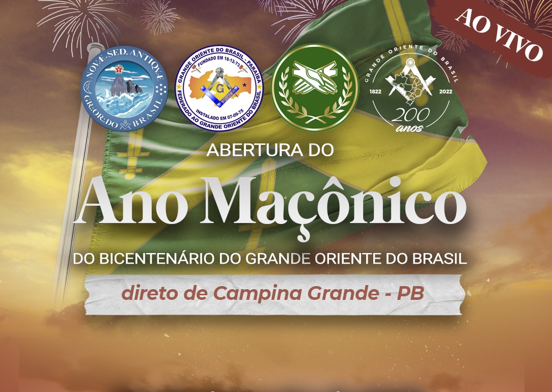 Read more about the article Abertura do Ano Maçônico do bicentenário do Grande Oriente do Brasil.