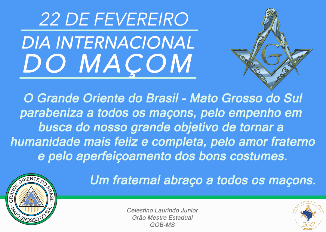 Read more about the article 22 De Fevereiro – Dia Internacional Do Maçom