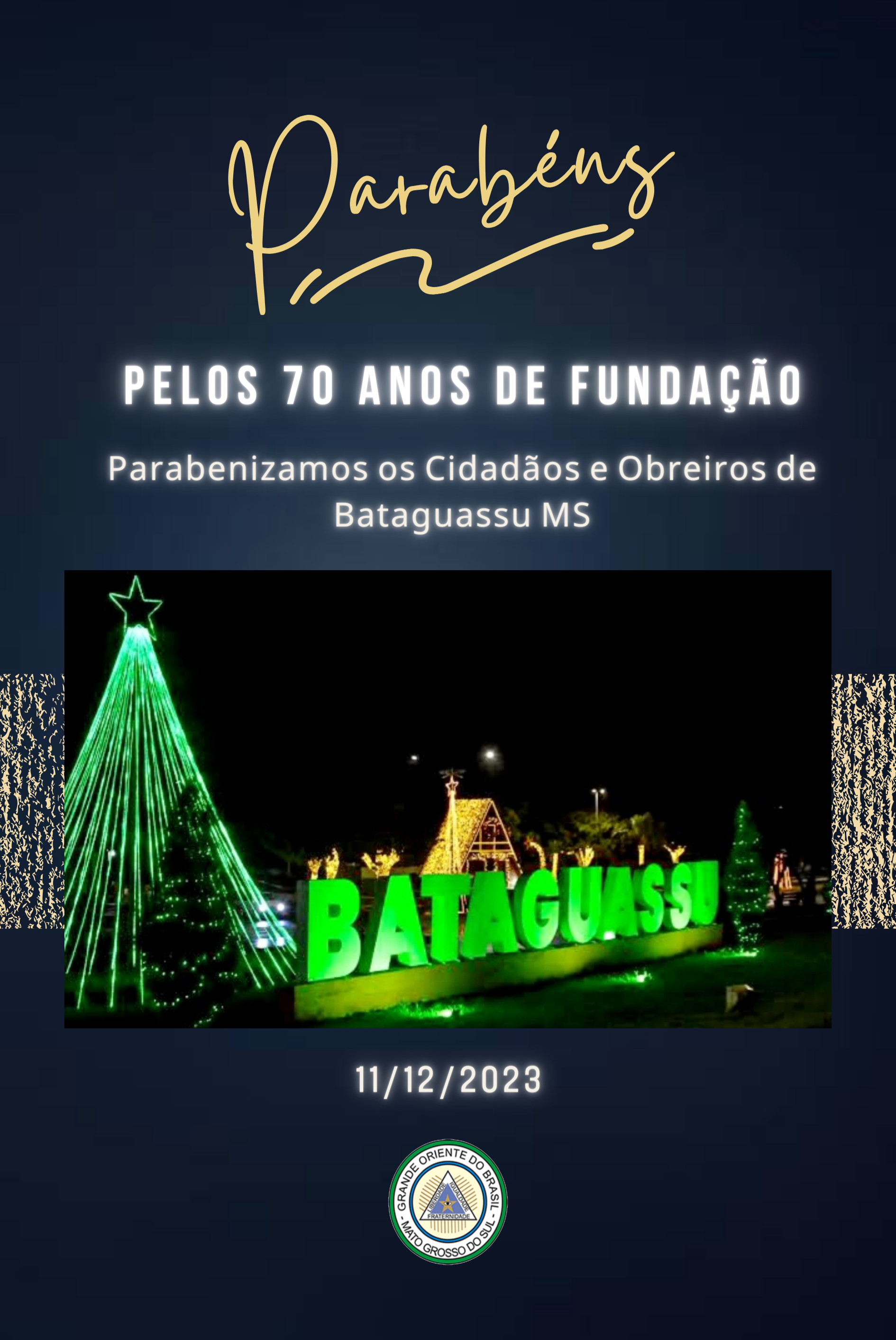 Read more about the article Aniversário de 70 anos de Bataguassu MS – 11/12/2023