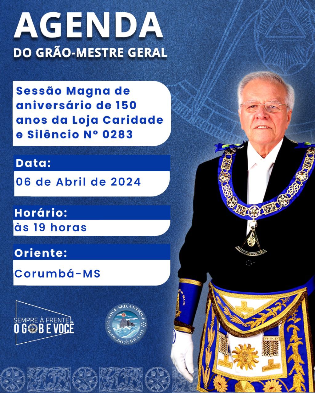 You are currently viewing Agenda do Grão-Mestre Geral