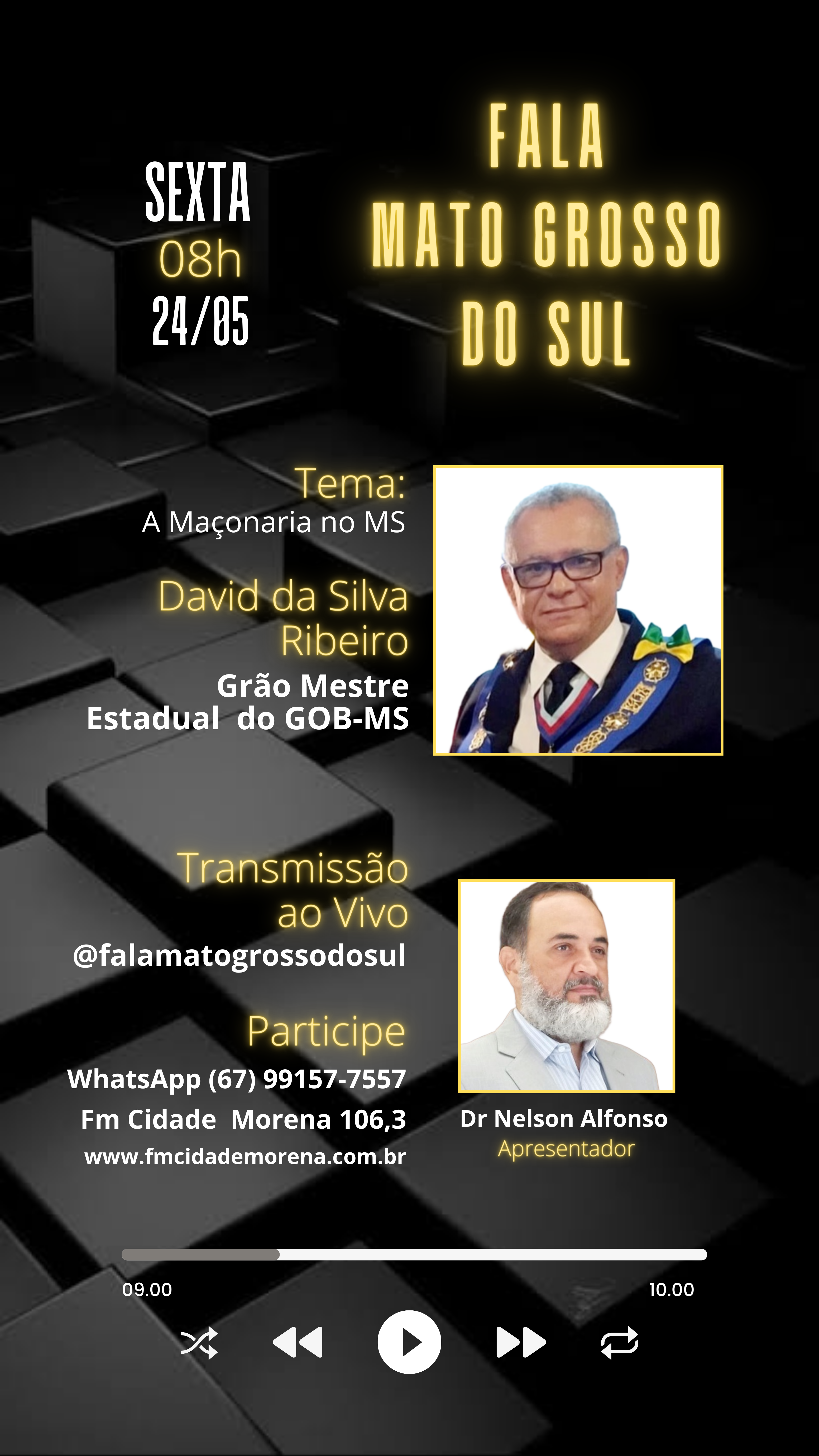 Read more about the article Fala Mato Grosso do Sul – A Maçonaria no MS – 24/05/2024